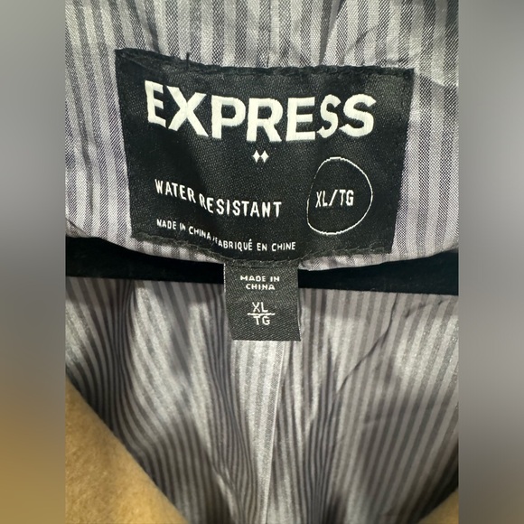 Men’s Express Wool Coat Size XL - Picture 6 of 7